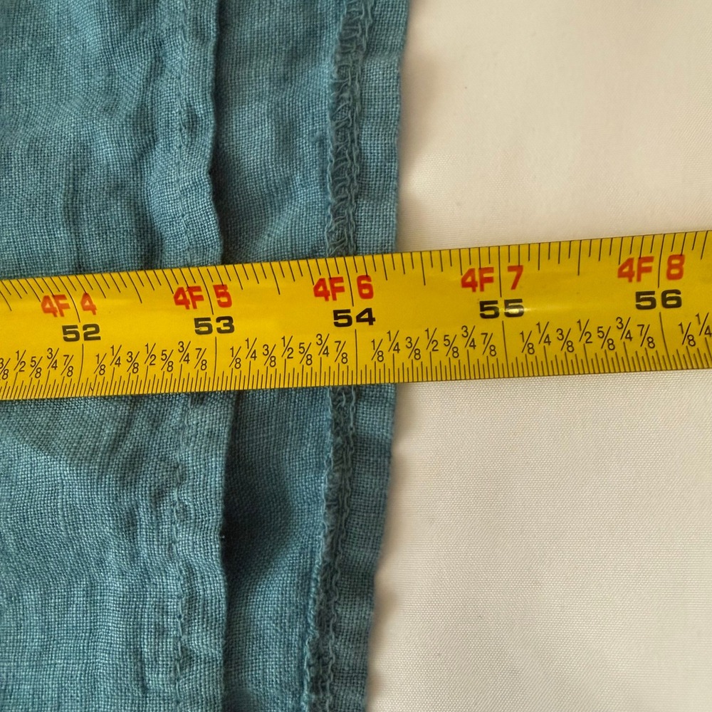 Francesca Bottini Italian Linen Ombre Maxi Dress Blue Taupe Midi Dress Size M - Picture 10 of 10